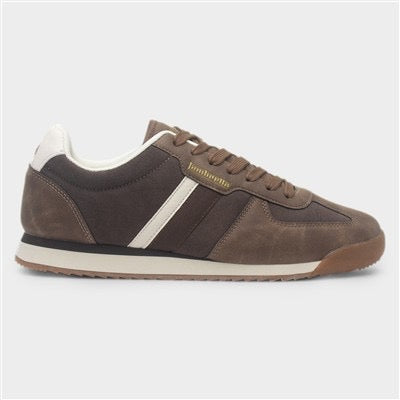 Lambretta Diego Mens Chocolate Lace Up Trainer
