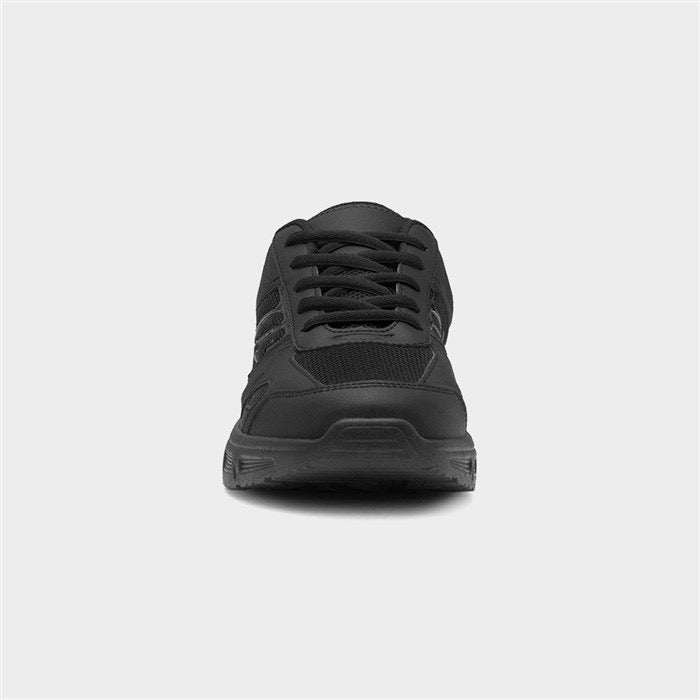 XL Mens Black Lace Up Chunky Trainer