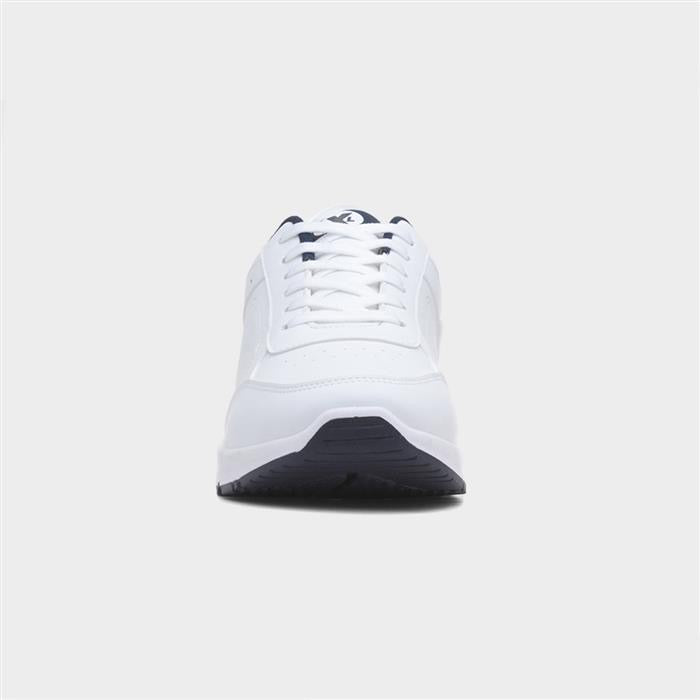 XL Mens White Lace Up Trainers