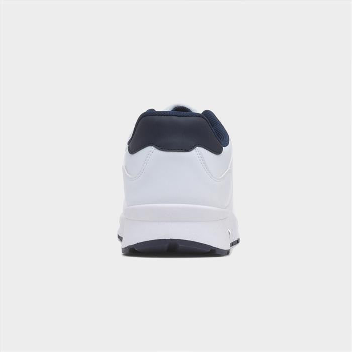 XL Mens White Lace Up Trainers