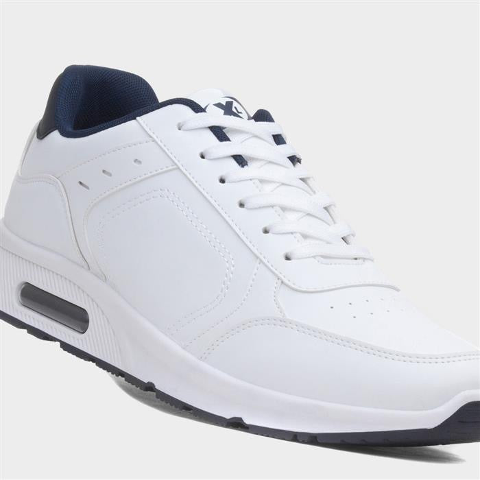 XL Mens White Lace Up Trainers