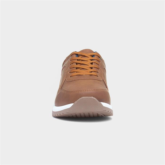 Beckett Mens Tan Lace Up Casual Shoe