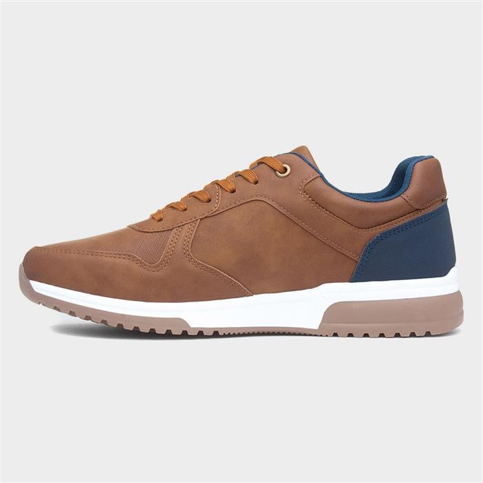 Beckett Mens Tan Lace Up Casual Shoe
