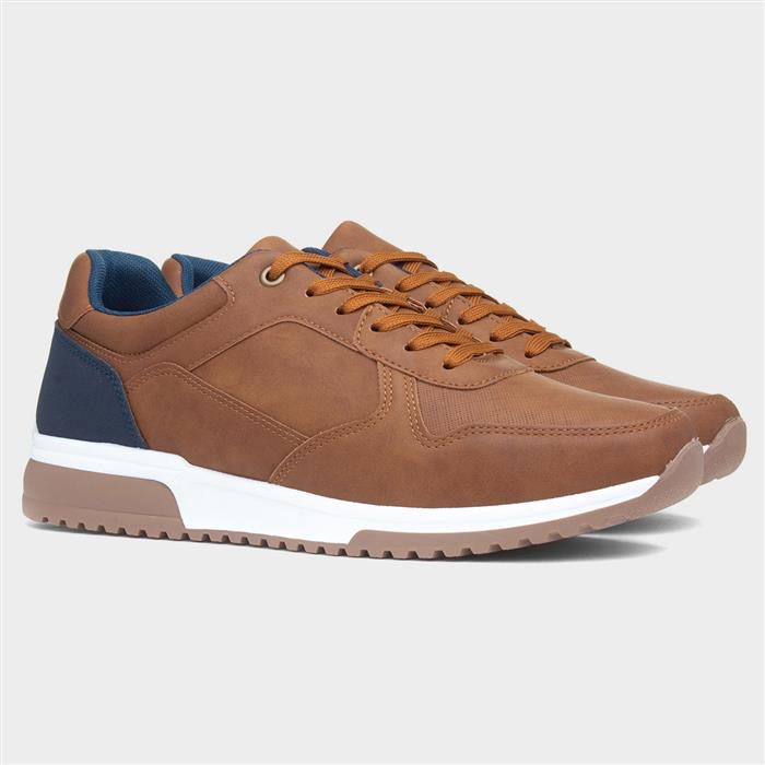 Beckett Mens Tan Lace Up Casual Shoe
