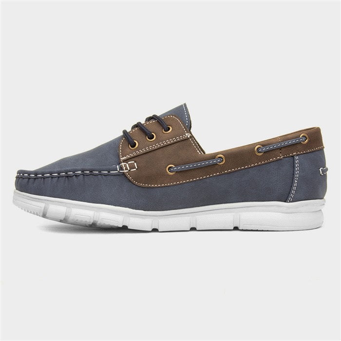 Cushion Walk Ant Mens Navy Boat Shoe