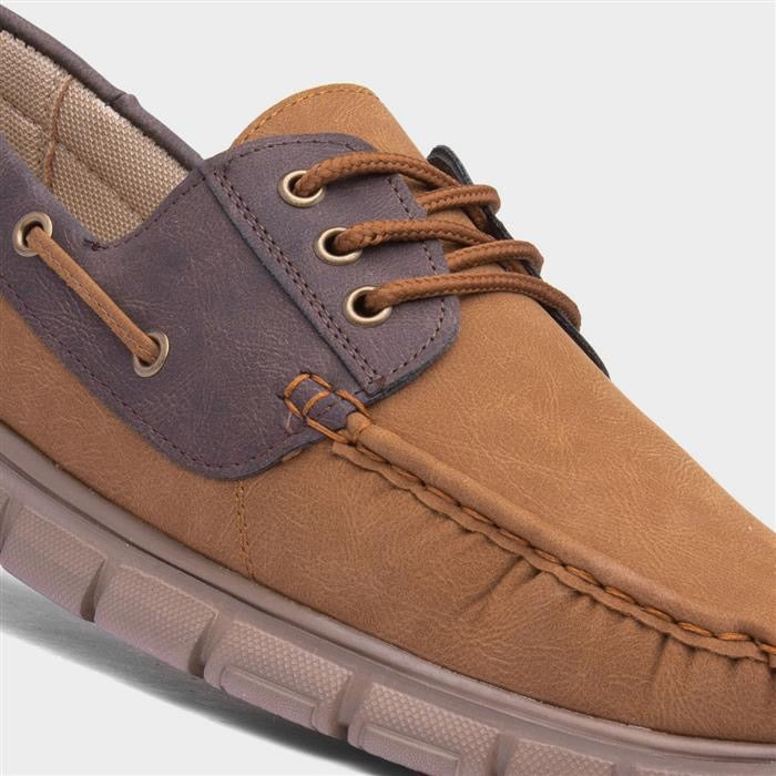 Cushion Walk Ant Mens Tan Casual Boat Shoe