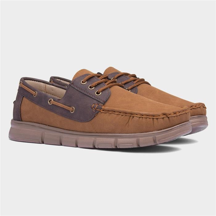 Cushion Walk Ant Mens Tan Casual Boat Shoe