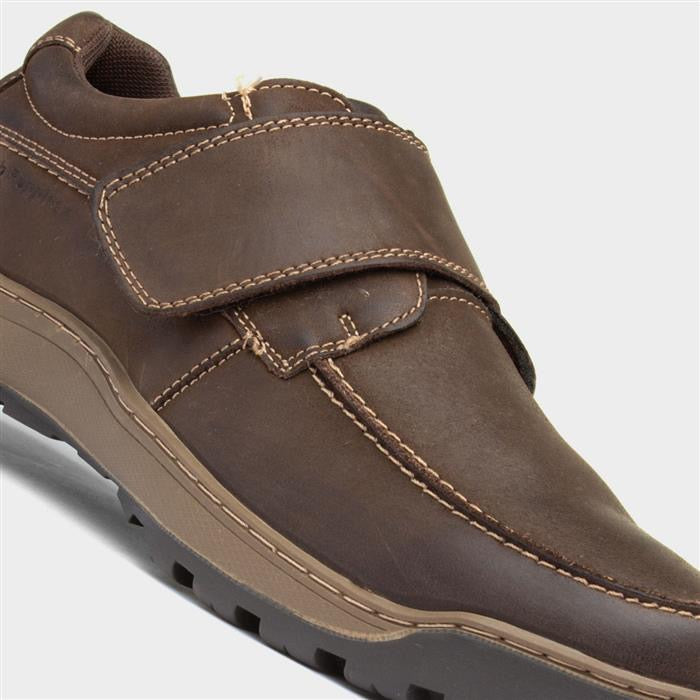 Hush Puppies Casper Mens Brown Leather Shoe
