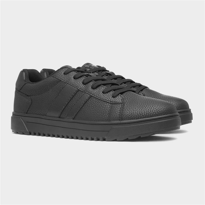 Osaga Maguire Mens Black Lace Up Trainer