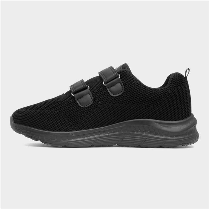 Osaga Density Mens Black Easy Fasten Trainer