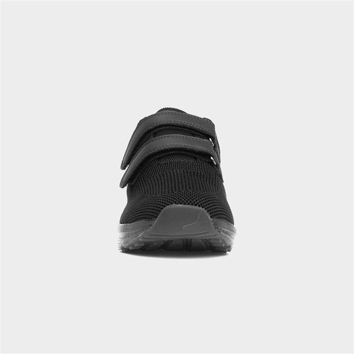 Osaga Density Mens Black Easy Fasten Trainer