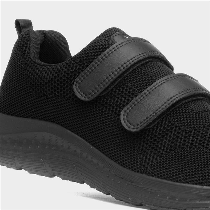 Osaga Density Mens Black Easy Fasten Trainer