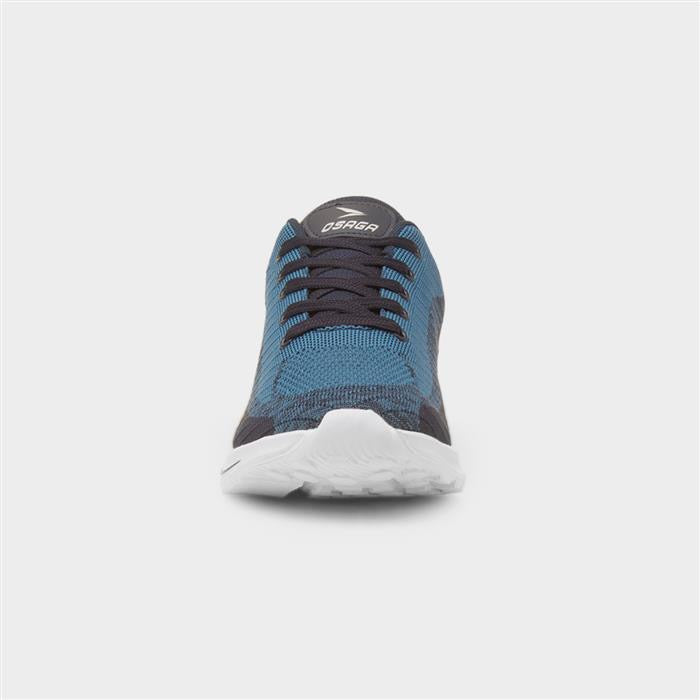 Osaga Neptune Mens Blue Lace Up Trainer