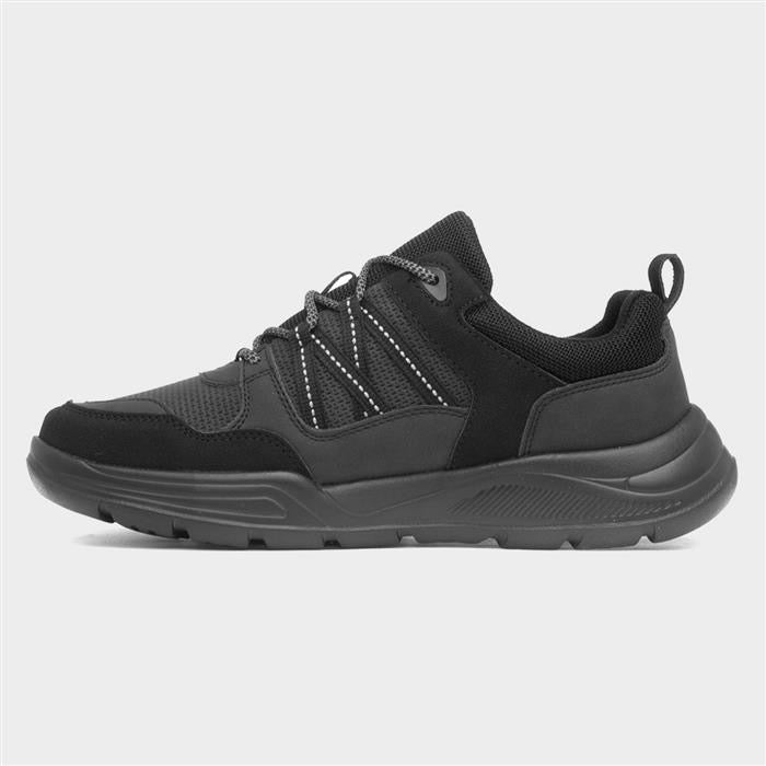 Osaga Maddison Mens Black Casual Shoe