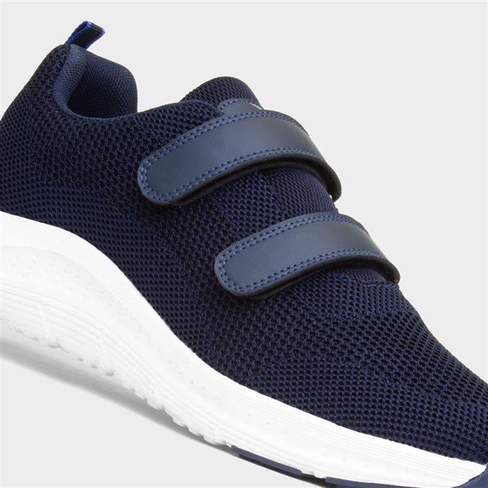 Osaga Density Mens Navy Easy Fasten Trainer