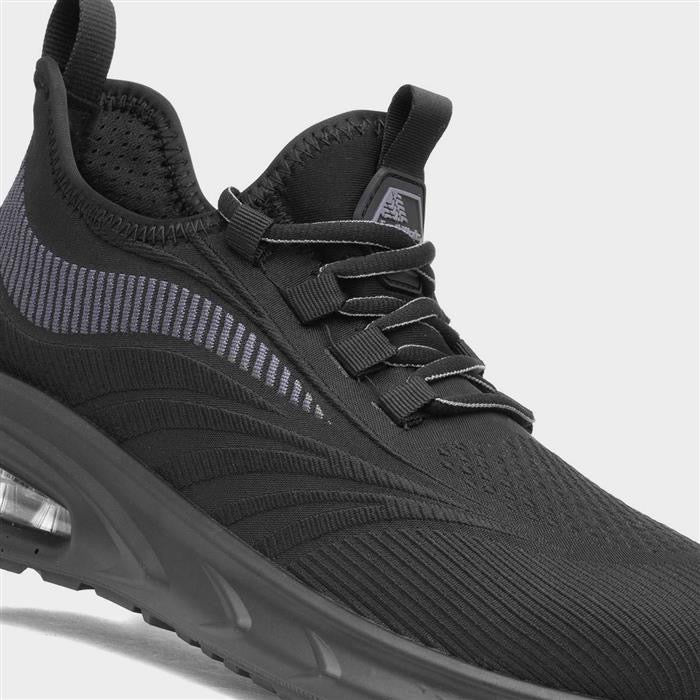 EarthWorks Safety Router Mens Black Safety Trainer