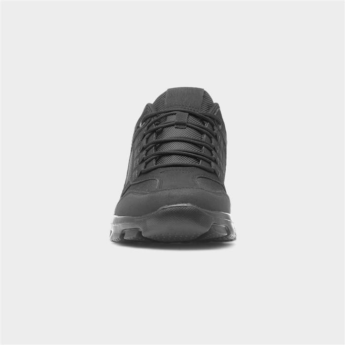 Comfy Steps Roger Mens Black Casual Lace Up Shoe