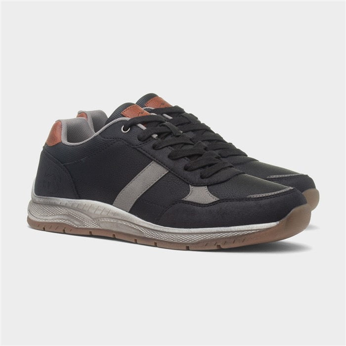 Rock Valley Cribden Mens Black Casual Shoe