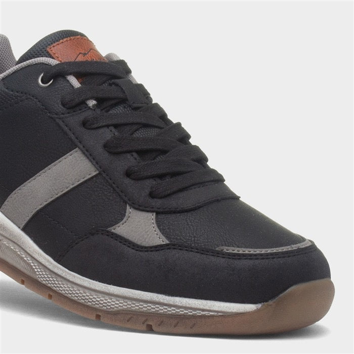 Rock Valley Cribden Mens Black Casual Shoe
