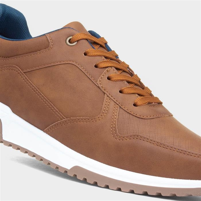 Beckett Mens Tan Lace Up Casual Shoe