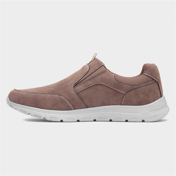 Hobos Henry Mens Brown Slip On Shoe