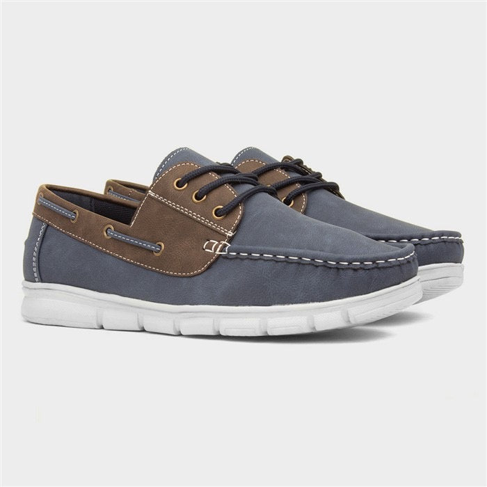 Cushion Walk Ant Mens Navy Boat Shoe
