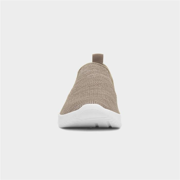XL Elijah Mens Beige Slip On Canvas Shoe