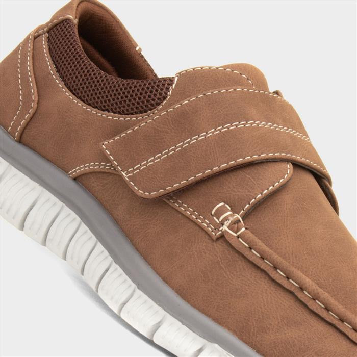 Cushion Walk Greg Mens Brown Casual Shoe