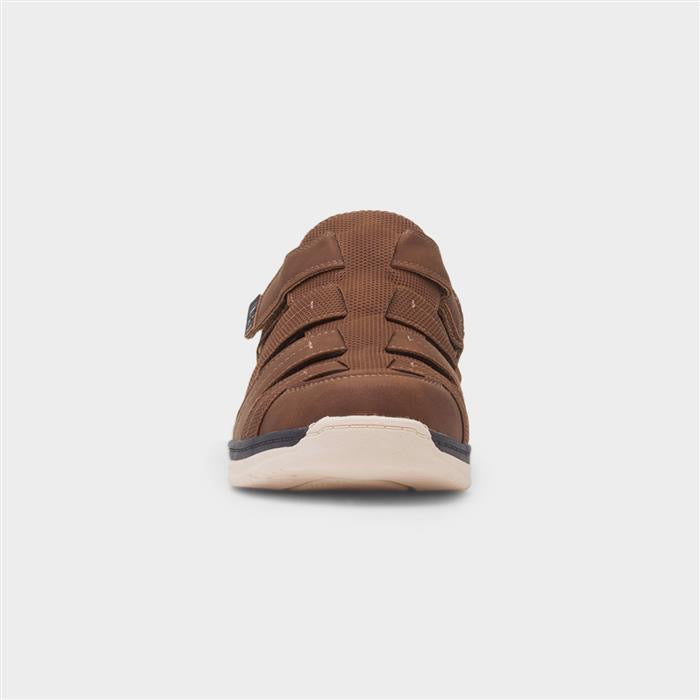 Comfy Steps Ramsay Mens Tan Fisherman Shoe