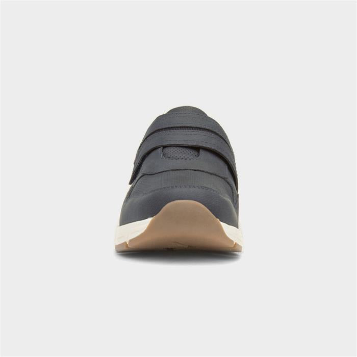 Relife Stephen Mens Navy Easy Fasten Shoe