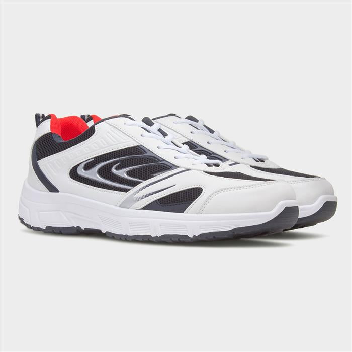 XL Men's White Lace Up Trainers